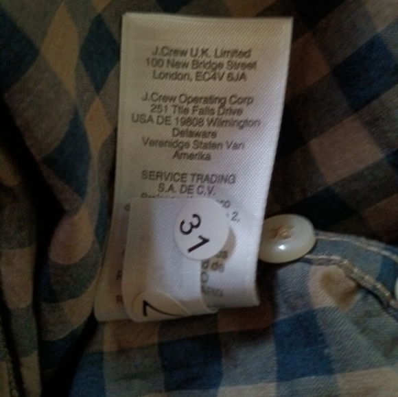 🆕 J.Crew | Slim Fit Check Print Button Down Long Sleeve Casual Shirt Size Large - Picture 3 of 6